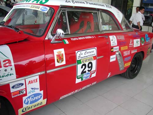 side of red car