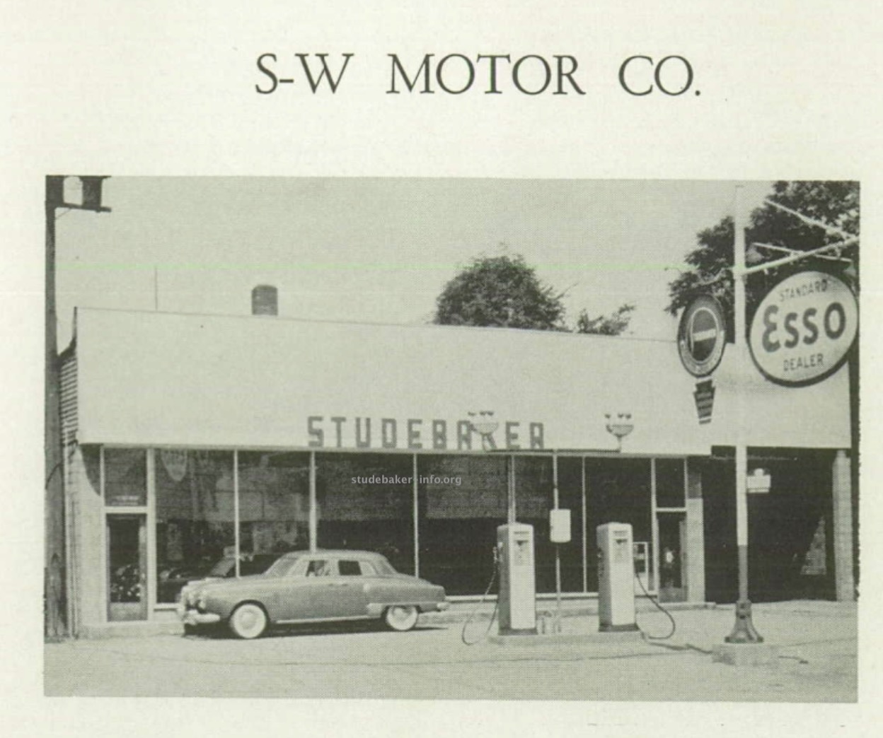 Studebaker Dealer Listing Pennsylvania State Page