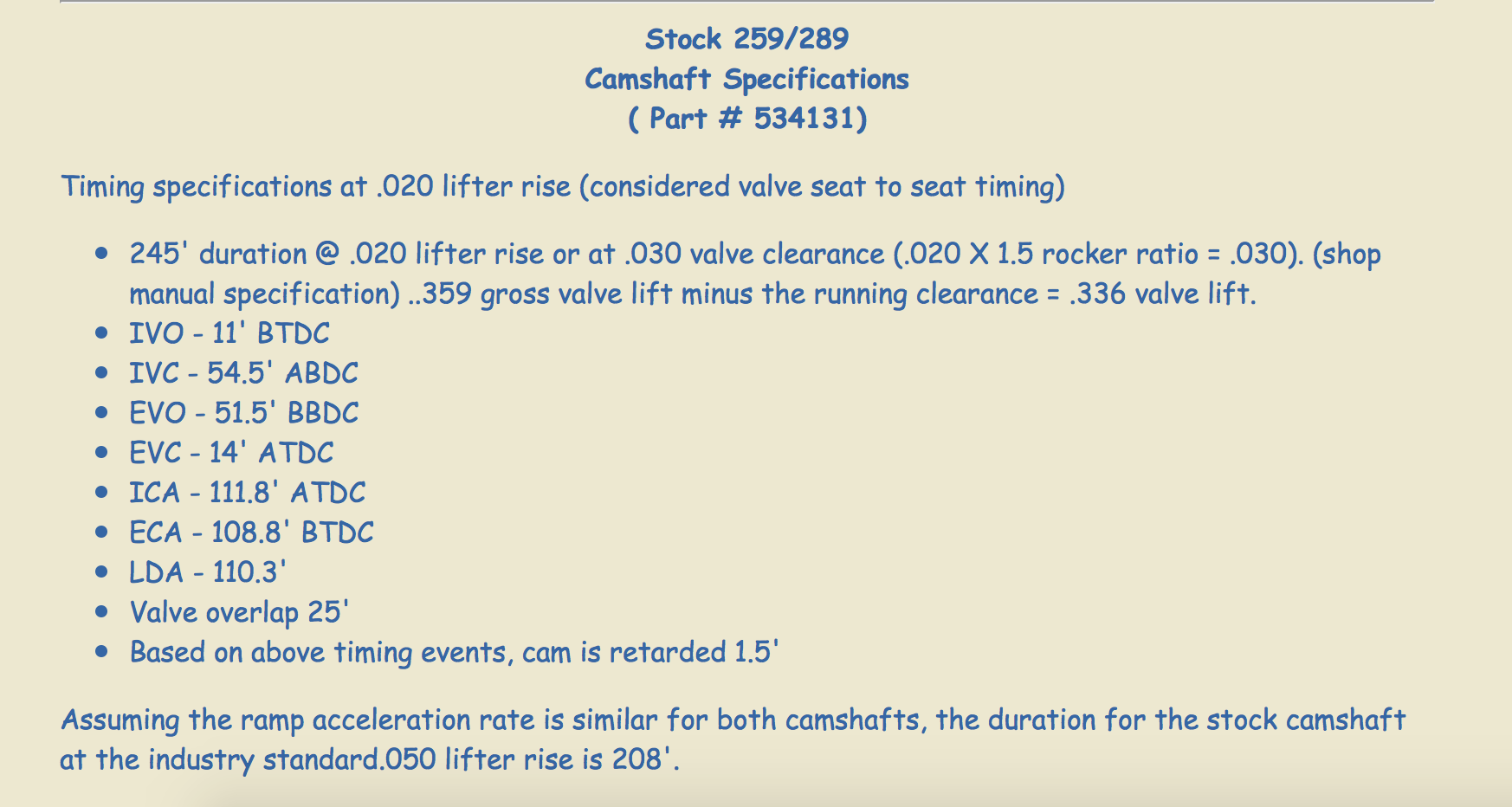 Bob's Studebaker Resource and Information Portal (Cam shafts)