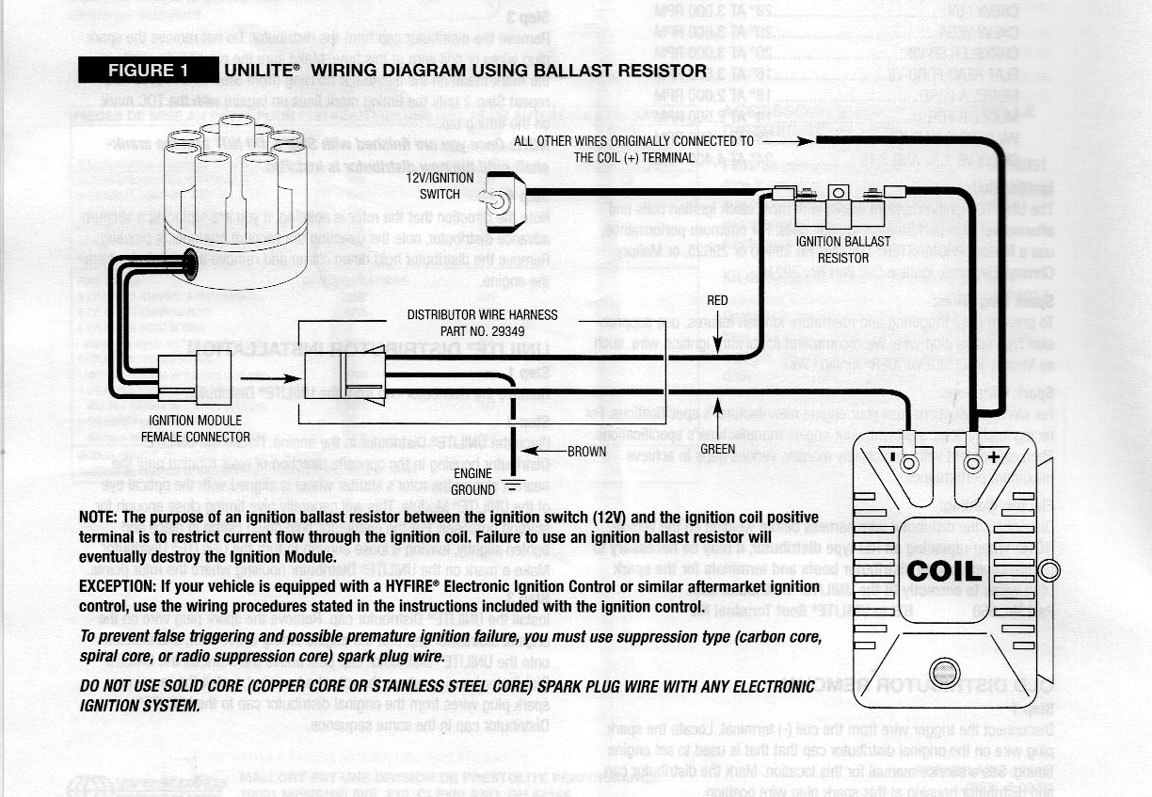 Mallory Ignition Wiring Diagram Unilite : Mallory Hyfire 6a Wiring