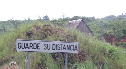guard your distance sign