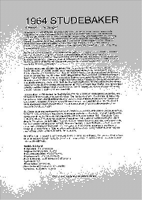 Bob Johnstones Studebaker Resource Website (1964 Studebaker Avanti R ...