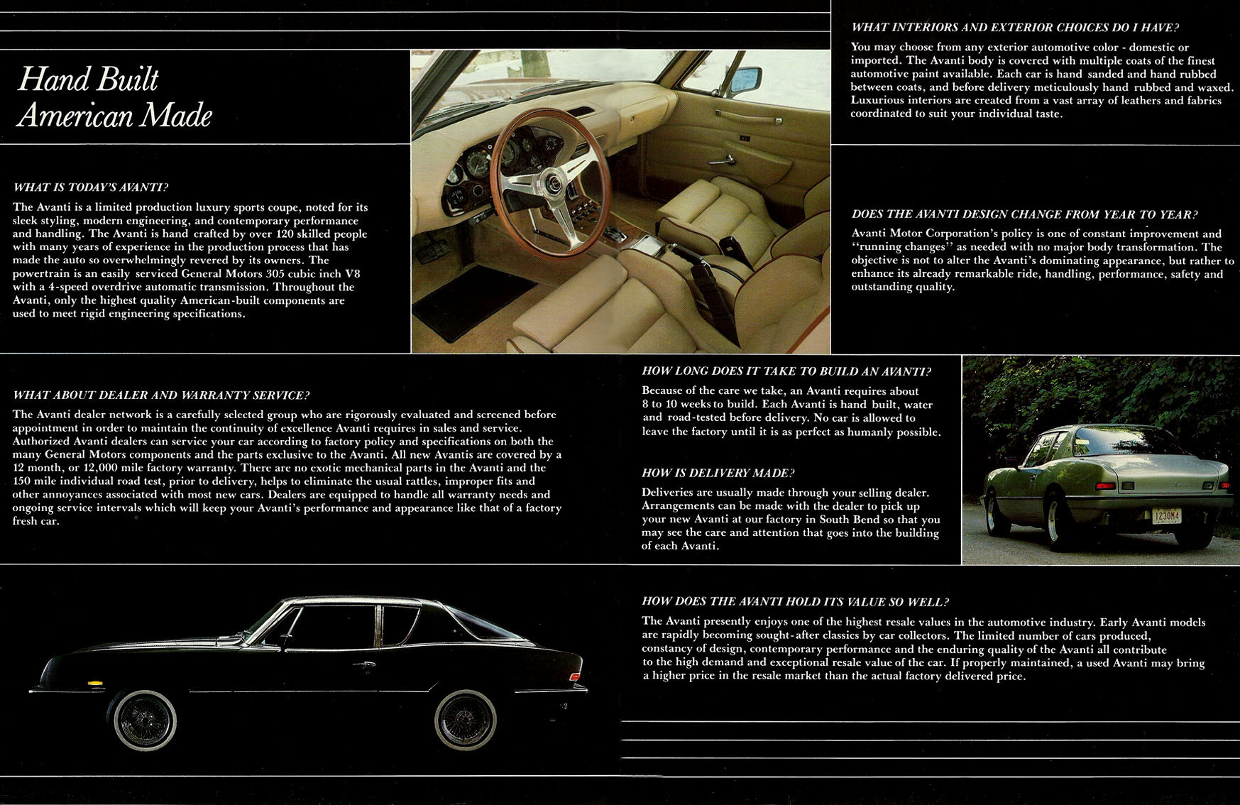 希少車 アヴァンティⅡ 本カタログ avanti Ⅱ brochure 希少車 アヴァンティⅡ 本カタログ avanti Ⅱ brochure 希少車